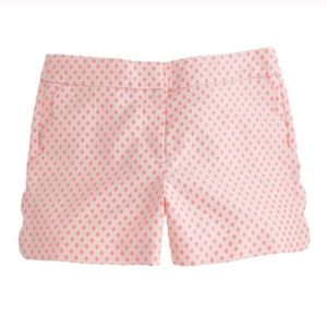 J. Crew Scallop Pocket Polka Dot Shorts Size 6